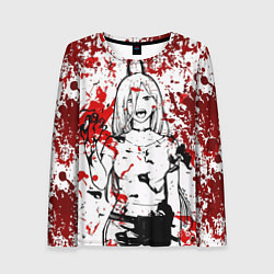 Женский лонгслив Пауэр Демон Человек бензопила