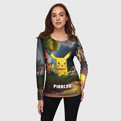 Лонгслив женский Pokеmon Pikachu, цвет: 3D-принт — фото 2