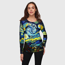 Лонгслив женский Винсент ван Гог, звездная ночь, цвет: 3D-принт — фото 2
