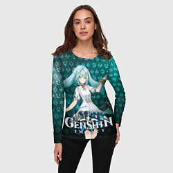 Лонгслив женский Фарузан элементали, цвет: 3D-принт — фото 2