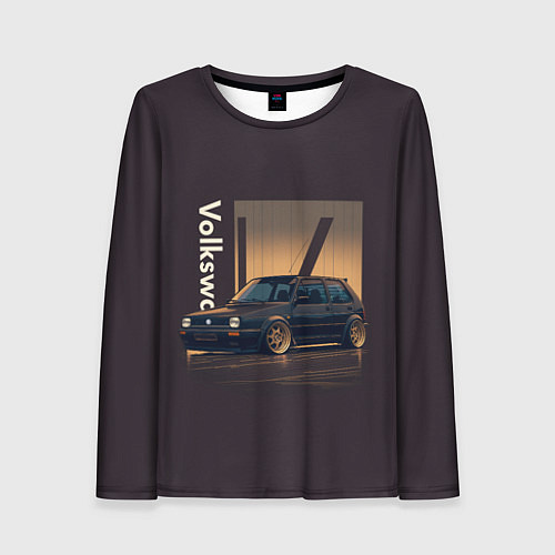 Женский лонгслив Volkswagen Golf class / 3D-принт – фото 1