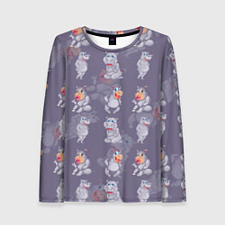 Женский лонгслив Hippopotamus pattern