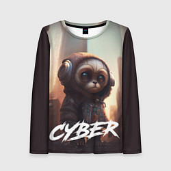 Лонгслив женский Cyber animal, цвет: 3D-принт
