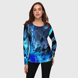 Лонгслив женский Ледяной взрыв, цвет: 3D-принт — фото 2