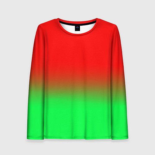 Женский лонгслив Необычный переход / 3D-принт – фото 1