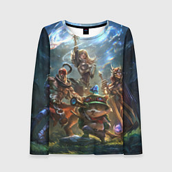 Женский лонгслив Лига Легенд персонажи