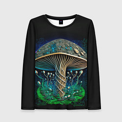 Лонгслив женский Техногриб, цвет: 3D-принт