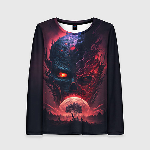 Женский лонгслив Планета демонов / 3D-принт – фото 1