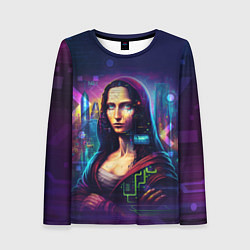 Лонгслив женский Cyberpunk Mona Lisa, цвет: 3D-принт