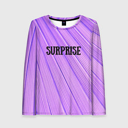 Женский лонгслив Сиреневый сюрприз