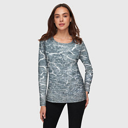 Лонгслив женский Белая молния, цвет: 3D-принт — фото 2