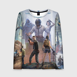 Лонгслив женский PUBG банда, цвет: 3D-принт