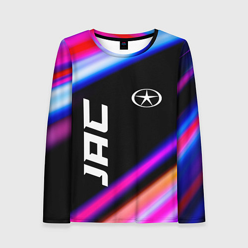 Женский лонгслив JAC speed lights / 3D-принт – фото 1