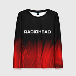 Женский лонгслив Radiohead red plasma