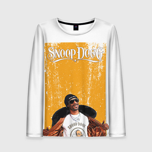 Женский лонгслив Американский рэппер Snoop Dogg / 3D-принт – фото 1