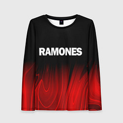 Лонгслив женский Ramones red plasma, цвет: 3D-принт