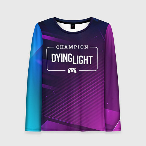 Женский лонгслив Dying Light gaming champion: рамка с лого и джойст / 3D-принт – фото 1