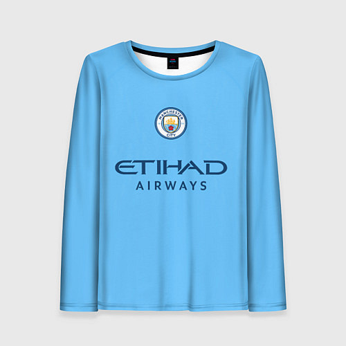 Женский лонгслив Джек Грилиш Манчестер Сити форма 2223 домашняя / 3D-принт – фото 1