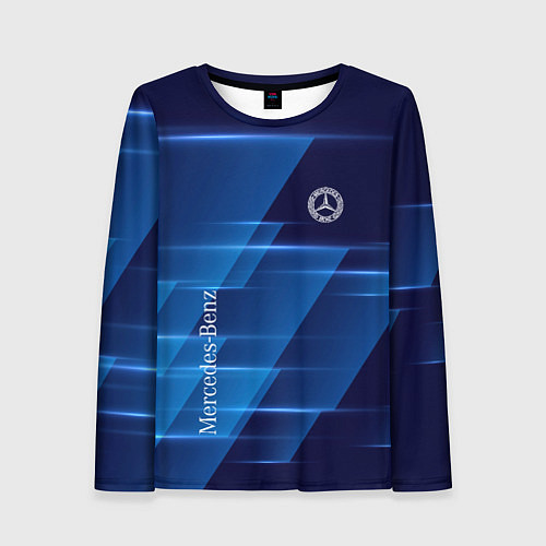 Женский лонгслив Mercedes Benz sign / 3D-принт – фото 1