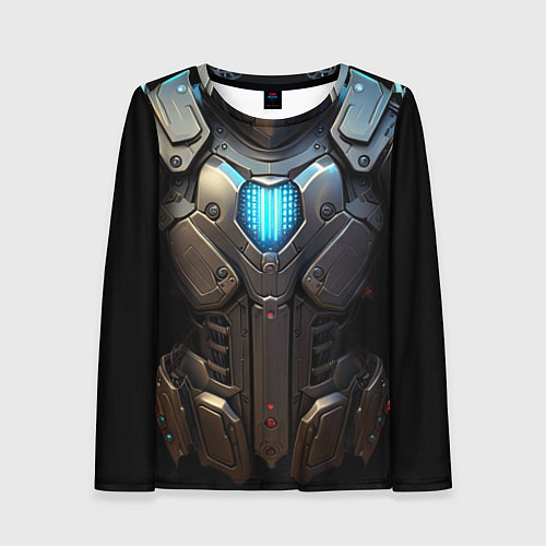 Женский лонгслив Силовой доспех космодесантника / 3D-принт – фото 1