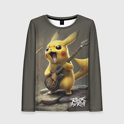 Женский лонгслив Pikachu rock