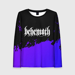 Женский лонгслив Behemoth purple grunge