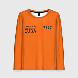 Женский лонгслив Тюремная форма США в Гуантаномо на Кубе