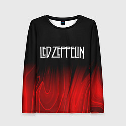 Лонгслив женский Led Zeppelin red plasma, цвет: 3D-принт