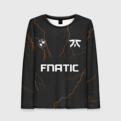 Лонгслив женский Форма Fnatic молнии, цвет: 3D-принт