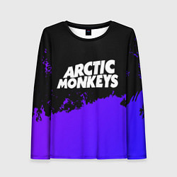 Женский лонгслив Arctic Monkeys purple grunge