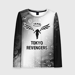 Женский лонгслив Tokyo Revengers glitch на светлом фоне