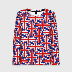 Лонгслив женский Флаги Великобритании, цвет: 3D-принт