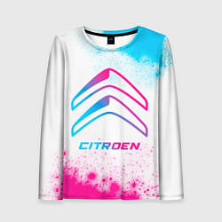 Женский лонгслив Citroen neon gradient style