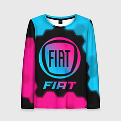 Женский лонгслив Fiat - neon gradient