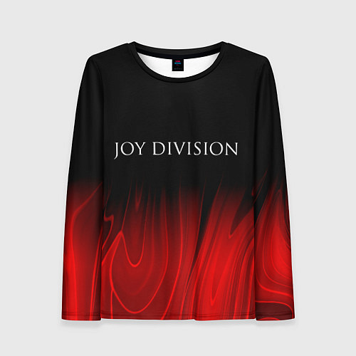 Женский лонгслив Joy Division red plasma / 3D-принт – фото 1
