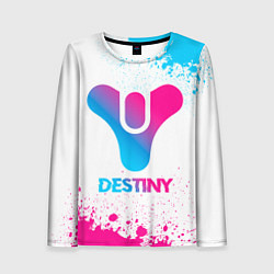 Женский лонгслив Destiny neon gradient style