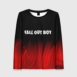 Женский лонгслив Fall Out Boy red plasma