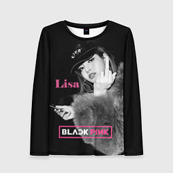 Лонгслив женский Blackpink Lisa fuck, цвет: 3D-принт