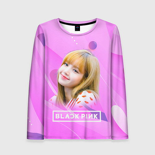 Женский лонгслив Blackpink Lisa pink / 3D-принт – фото 1