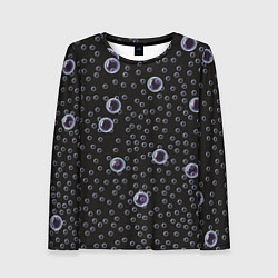 Женский лонгслив Пузырьки