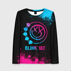 Женский лонгслив Blink 182 - neon gradient