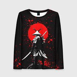 Лонгслив женский Призрак цусимы - самурай, цвет: 3D-принт