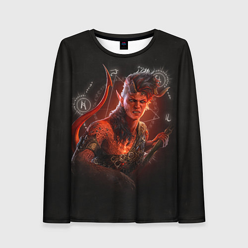 Женский лонгслив Karlach - Baldurs Gate 3 / 3D-принт – фото 1