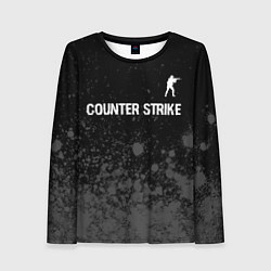 Женский лонгслив Counter Strike glitch на темном фоне: символ сверх