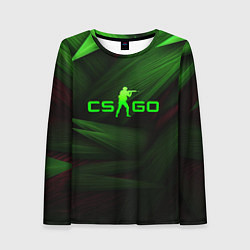 Женский лонгслив CS GO green logo