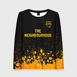 Женский лонгслив The Neighbourhood - gold gradient: символ сверху