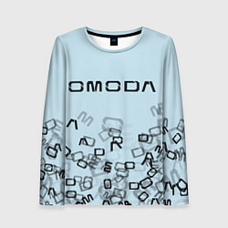 Женский лонгслив Omoda letters pattern