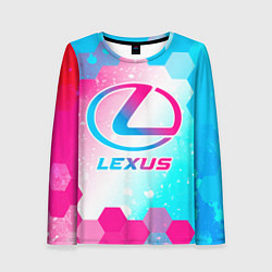 Женский лонгслив Lexus neon gradient style