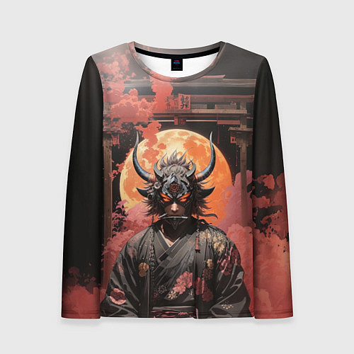 Женский лонгслив Глава клана Они / 3D-принт – фото 1