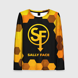 Женский лонгслив Sally Face - gold gradient